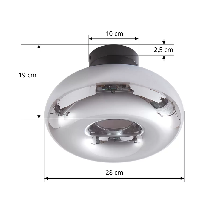 Lindby Zehra Deckenleuchte Aus Glas Deckenlampe Deckenlicht Licht Lampe Leuchte B-Ware