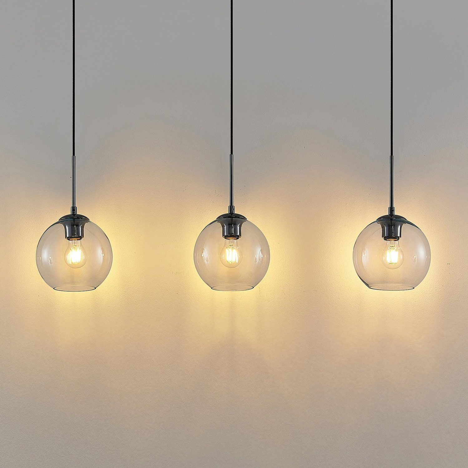 Lindby Firano Hängeleuchte Aus Glas Lampe Leuchte Hängeleuchte 3 Flammig, L256 B-Ware - 4251911727791