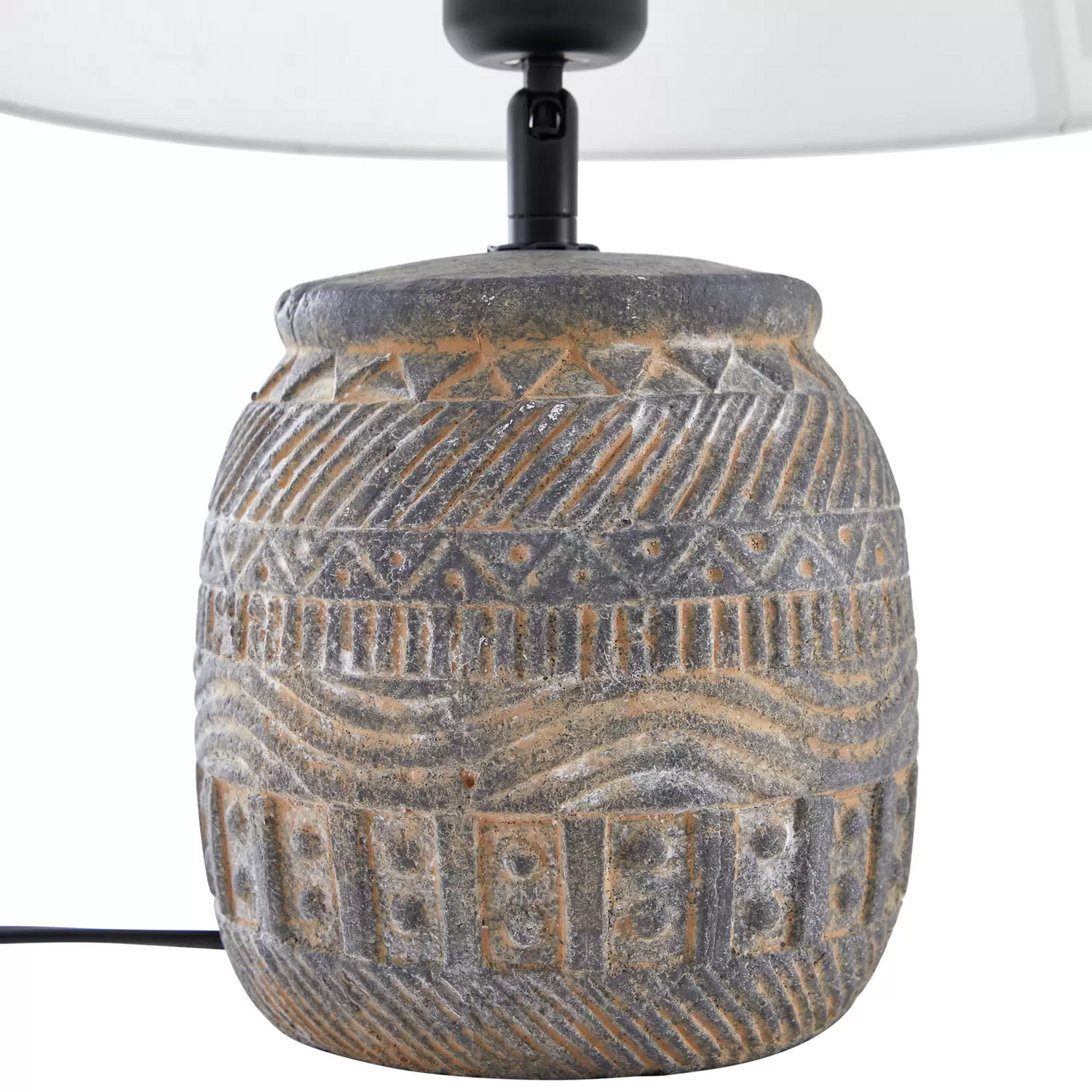 B-Ware Lindby Tischleuchte Aelith ø 30 Cm Grau Keramik E27 Tischlampe Lampe Leuchte547