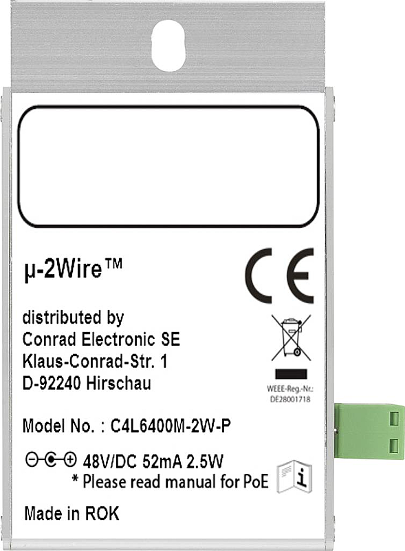 B-Ware Renkforce Rf 3395610 Netzwerkverlängerung 2 Draht Netzwerk Max 300m 200 M Bit/S
