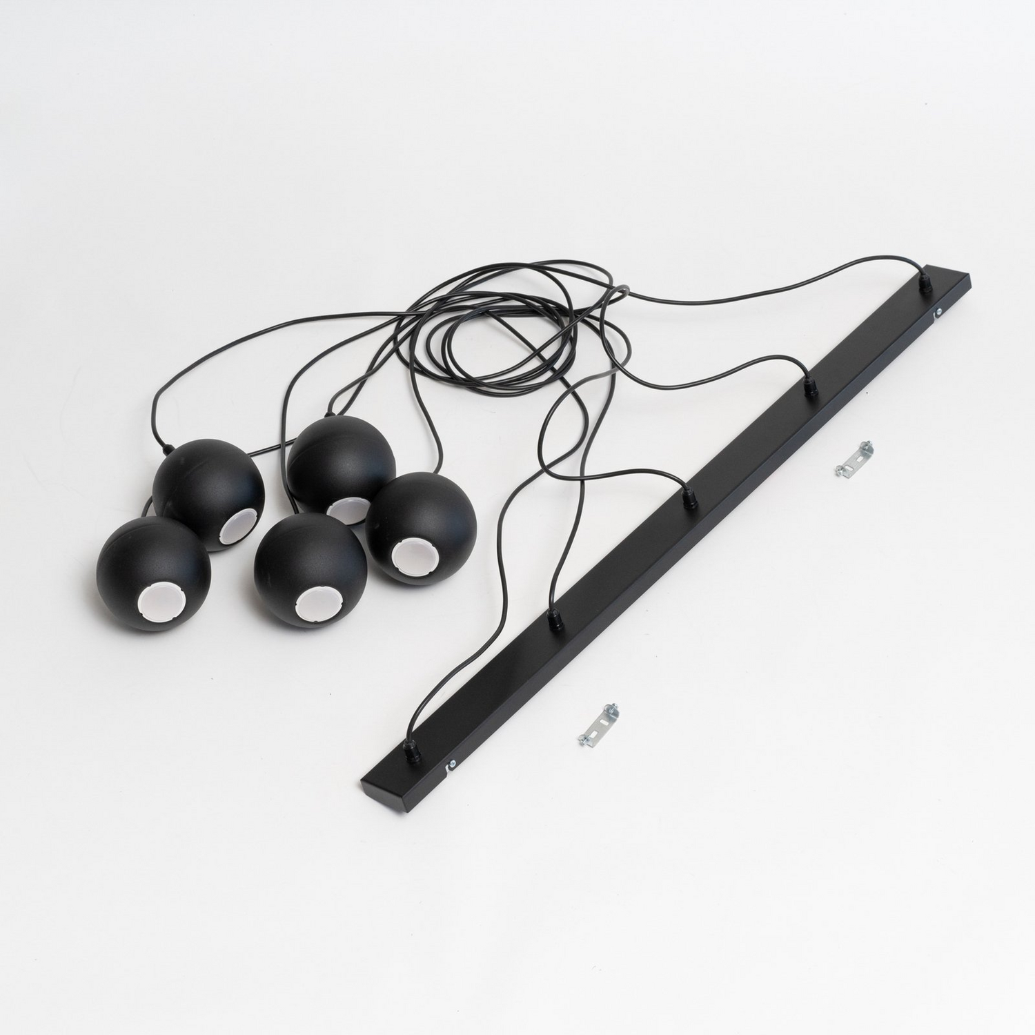 Euluna Pendelleuchte Midnight Deckenlampe Hängeleuchte 5 Flammig Gu10 Schwarz B-Ware