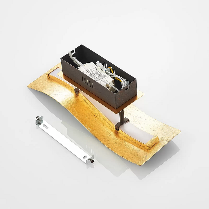 Lindby Larisa LED-Wandleuchte in welliger Form Wandlampe Leuchte Außenwandlampe