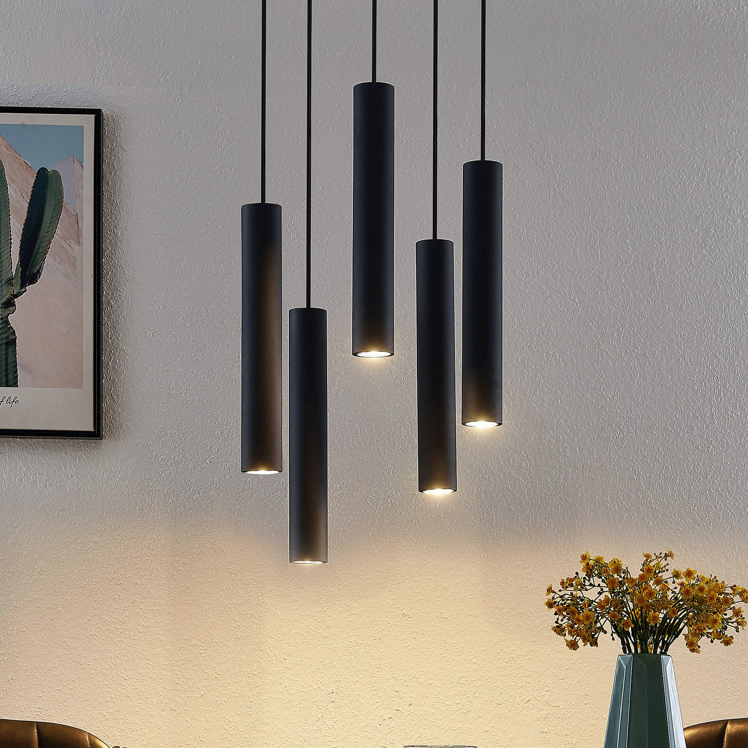 Lindby Sanad Hängeleuchte Deckenlampe Pendelleuchte Wohnzimmerleuchte Gu10593 B-Ware - 4251911703108