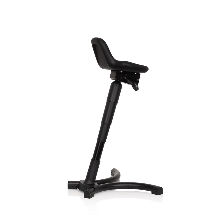hjh OFFICE Stehhilfe Arbeitsstuhl TOP WORK 34 PU schwarz Schaum Metallgestell