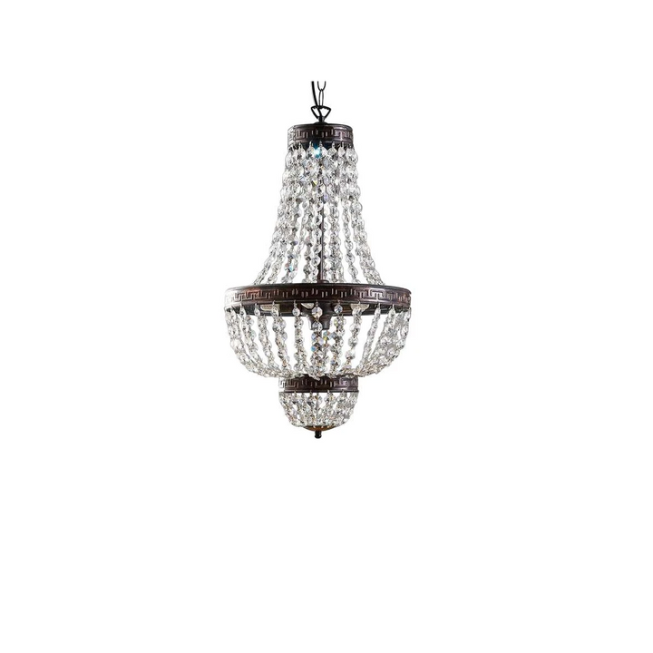 Lindby Hängeleuchte Jorve Kronleuchter Pendelleuchte Leuchte Kristall ø35cm835 B-Ware