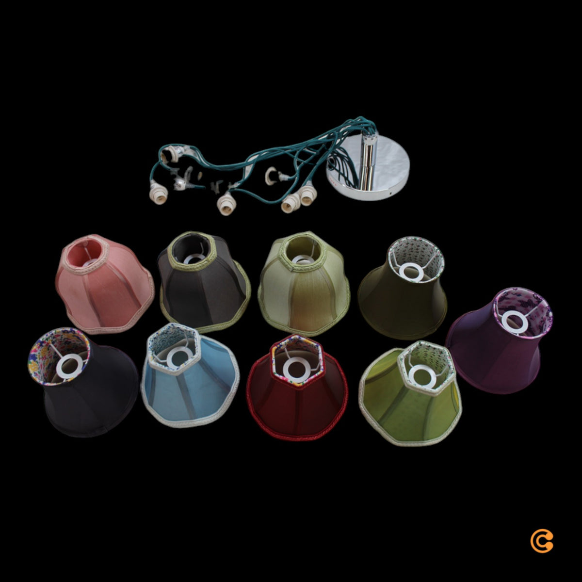 KARE Design Saloon Pendelleuchte Cluster Hängeleuchte Deckenlampe 9-flammig - 4025621315926