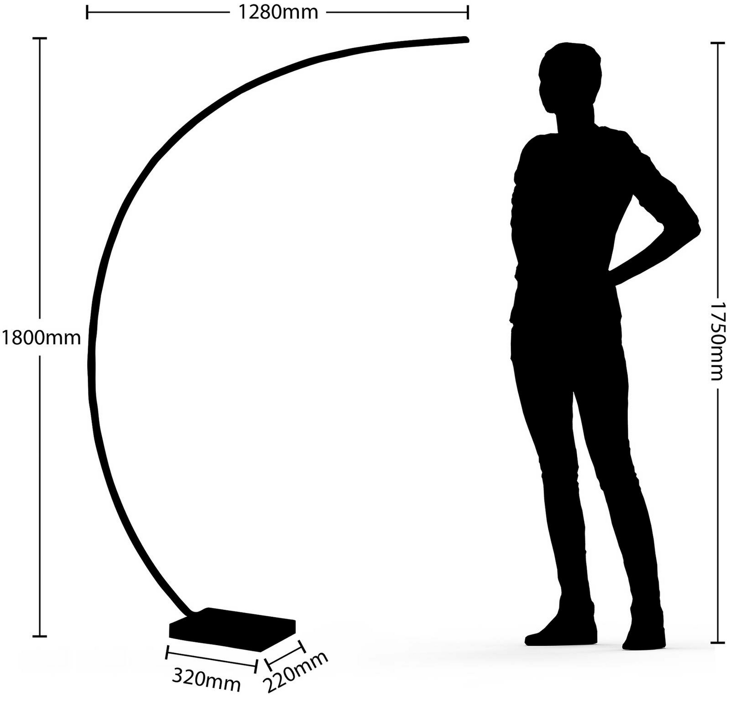 B-Ware Lindby Kendra Led Bogenstehleuchte Stehlampe Standleuchte Stehleuchte Lampe W378