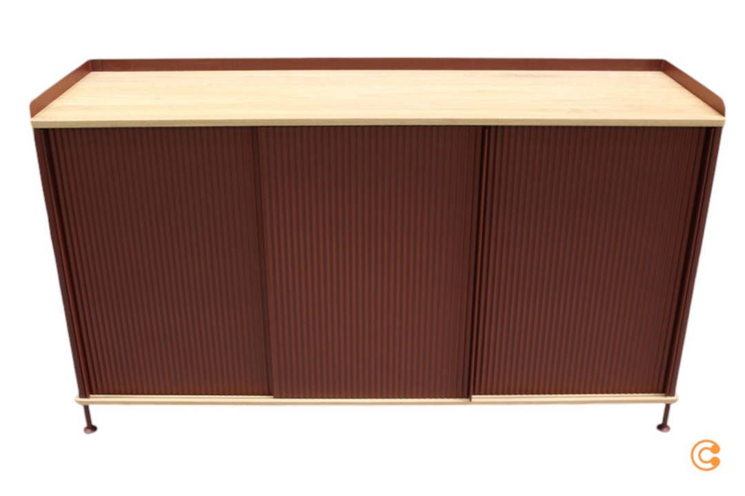 Muuto Enfold Sideboard Kommode Schrank Lowboard Highboard 148x85cm Eiche tiefrot