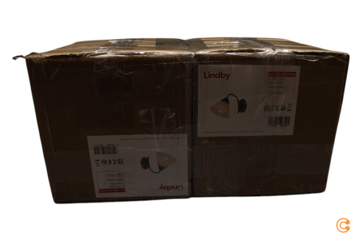 Lindby Gebogene Wandleuchte Mialina Wandleuchte Wandlicht Lampe E27 2 STÜCK