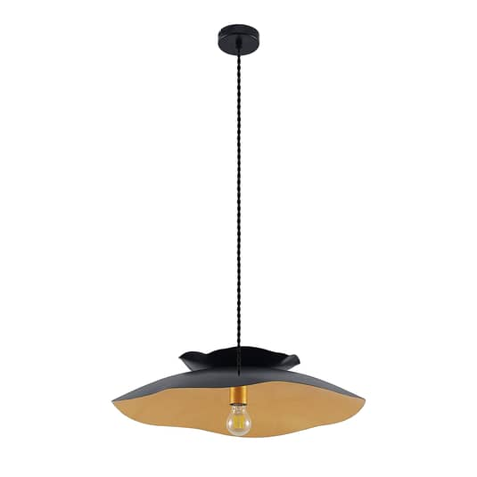 Lucande Elidan Hängeleuchte Hängelampe Deckenleuchte Lampe Leuchte Schwarz Gold  B-Ware - 4251911705751