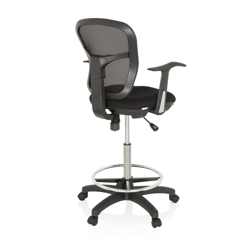 hjh OFFICE Arbeitsstuhl Counterstuhl TOP WORK 108 Netz schwarz Drehstuhl691 - 4251084667740