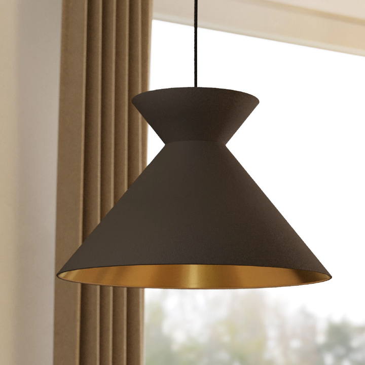 Eglo Hängeleuchte Nastasia Hängelampe Lampe Leuchte Cappuccino/Messing 1 Flammig B-Ware - 9008606238859