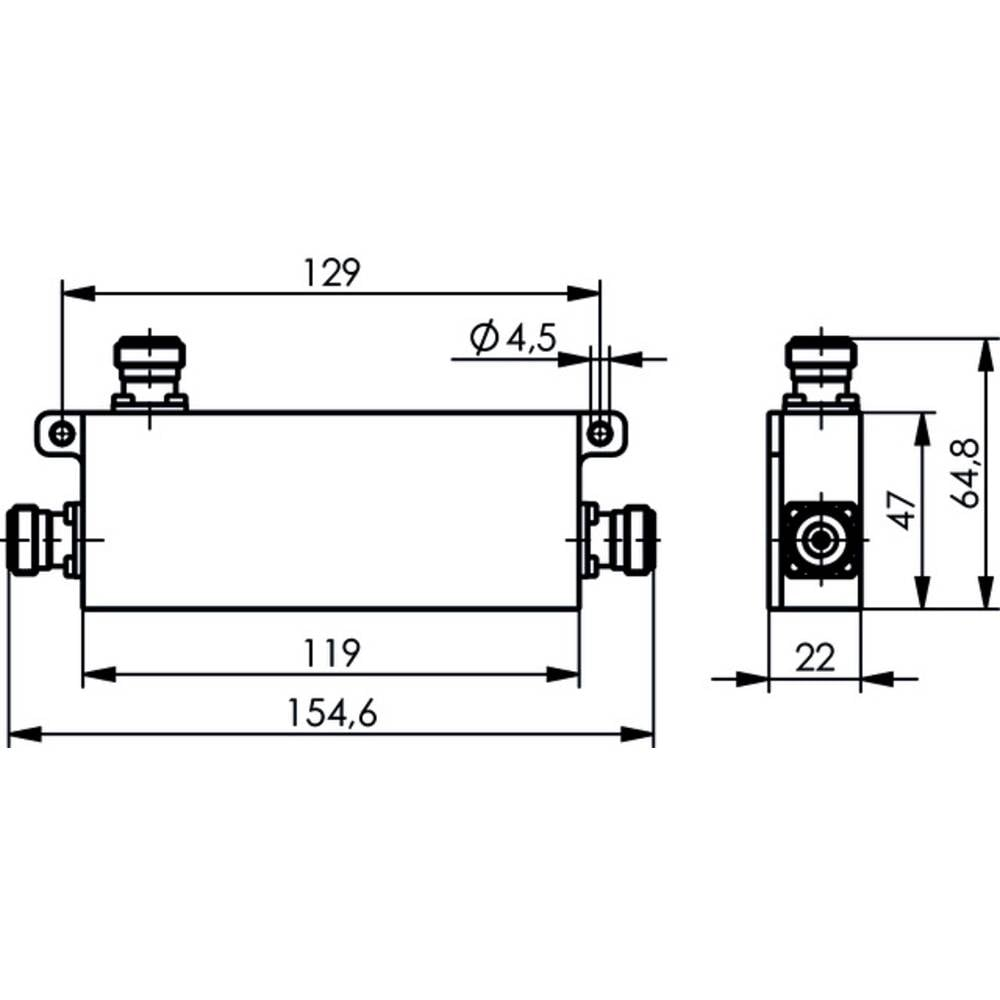 Telegärtner J01024 A0021 J01024 A0021 N Power Splitter B-Ware - 4018359558031