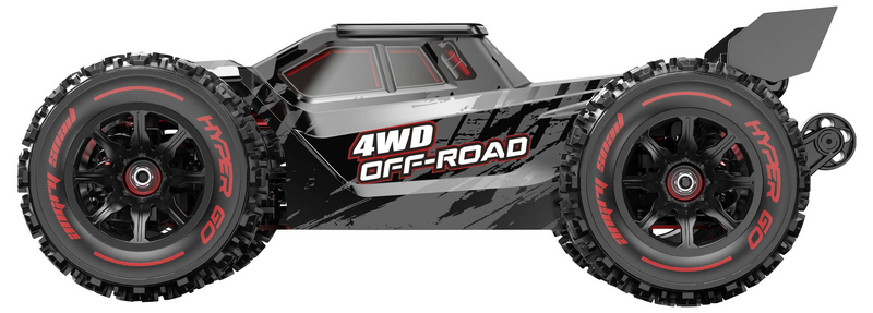 Voiture miniature radiocommandée Mjx Hyper Go Black Gold Brushless 1:14, modèle Truggy électrique (occasion).
