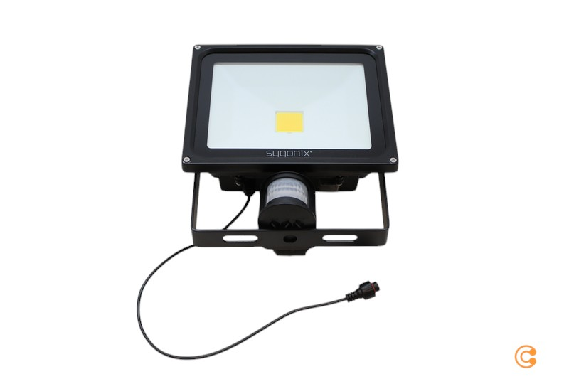 B-Ware Sygonix SY-5461112 SolarSpot mit Bewegungsmelder 50W Neutralweiß SIEHE TEXT/FOTO