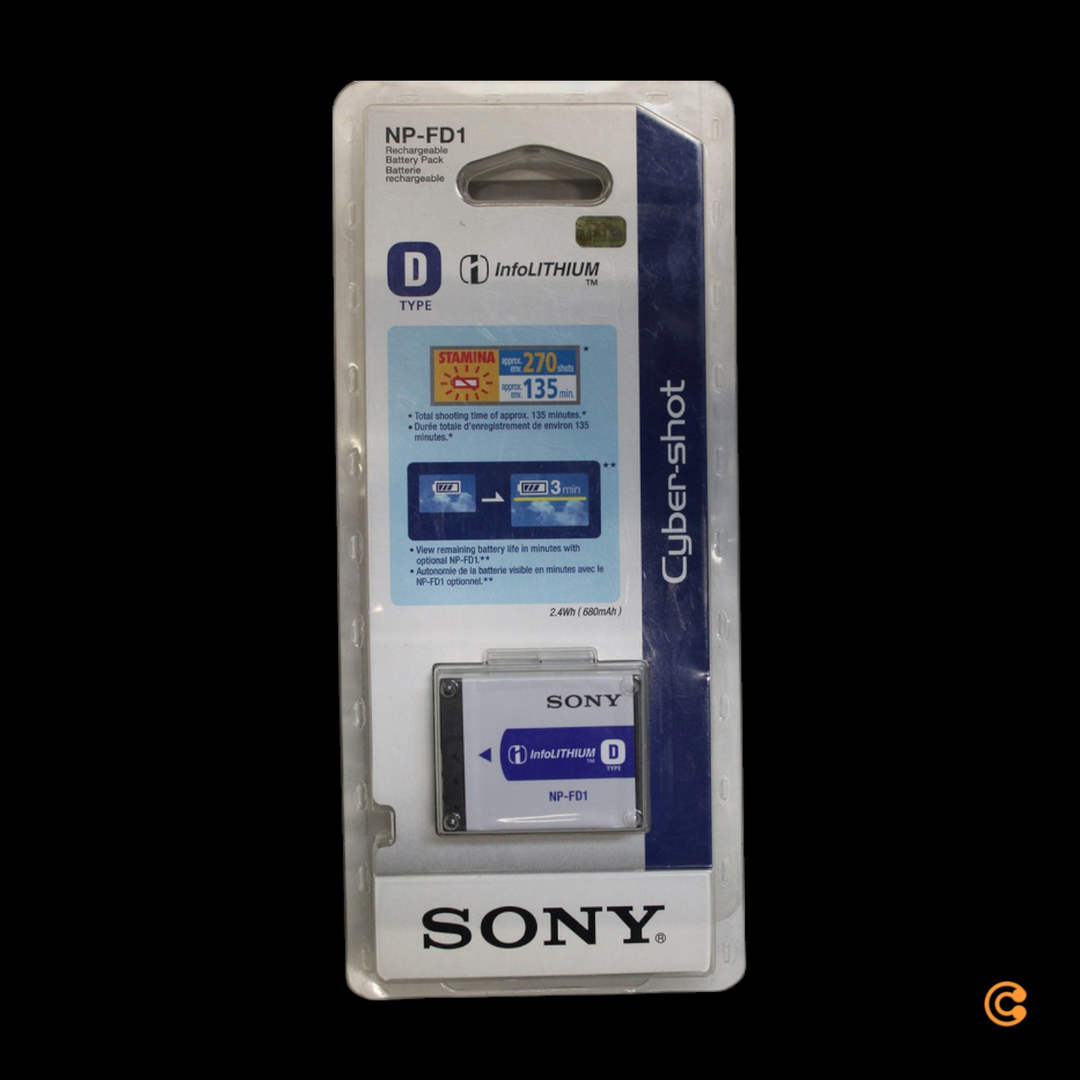 SONY BATTERY PACK D NP-FD1 Batterie Akku Kameraakku Kamerabatterie Kamerazubehör