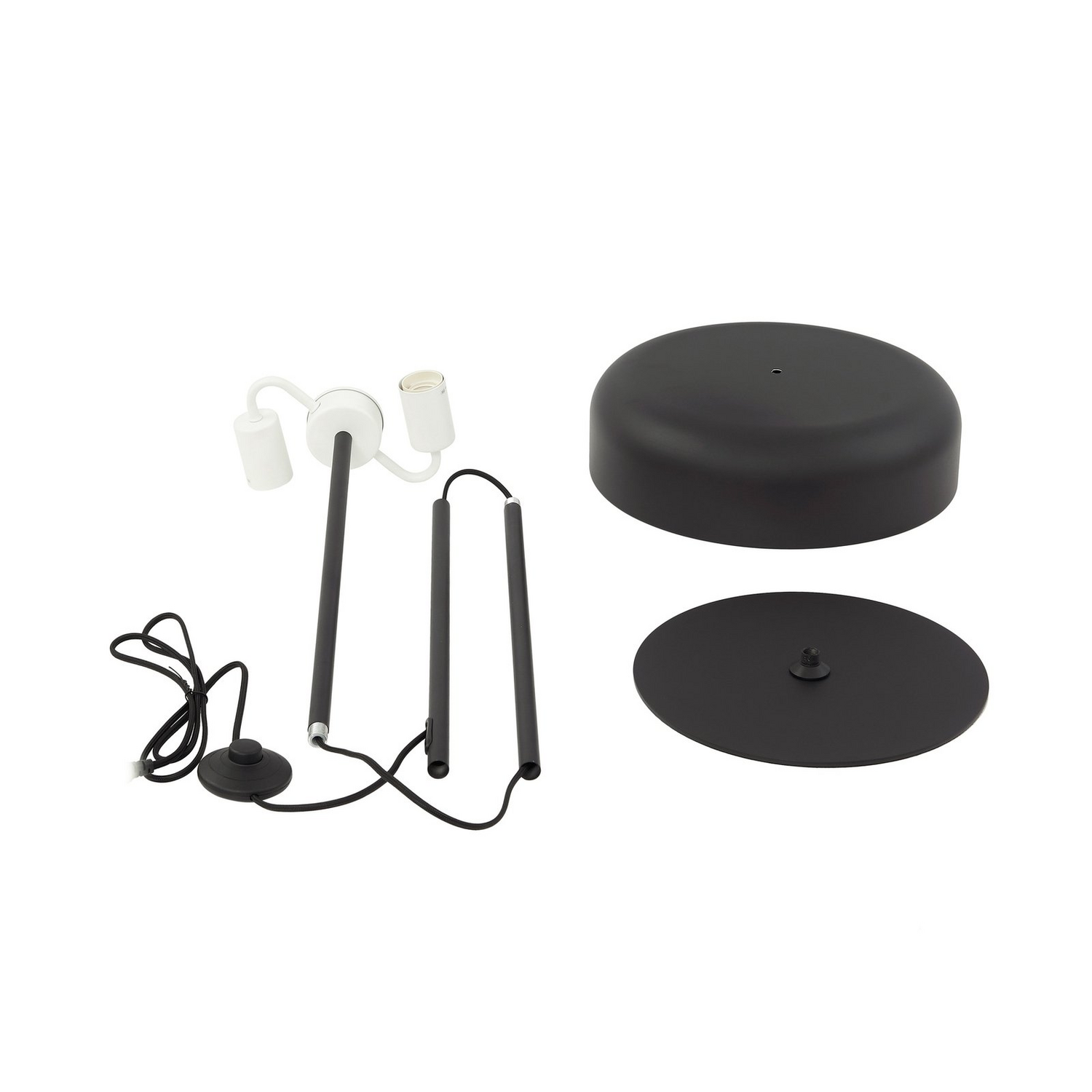 B-Ware Lindby Stehleuchte Edion Schwarz Metall Stehlampe Lampe Leuchte Leselampe S164