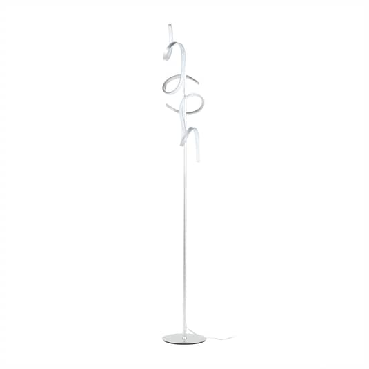 Lindby Zaylee Led Stehlampe Mit Dimmer Silber Stehleuchte Standleuchte Lampe 834 B-Ware - 7620096