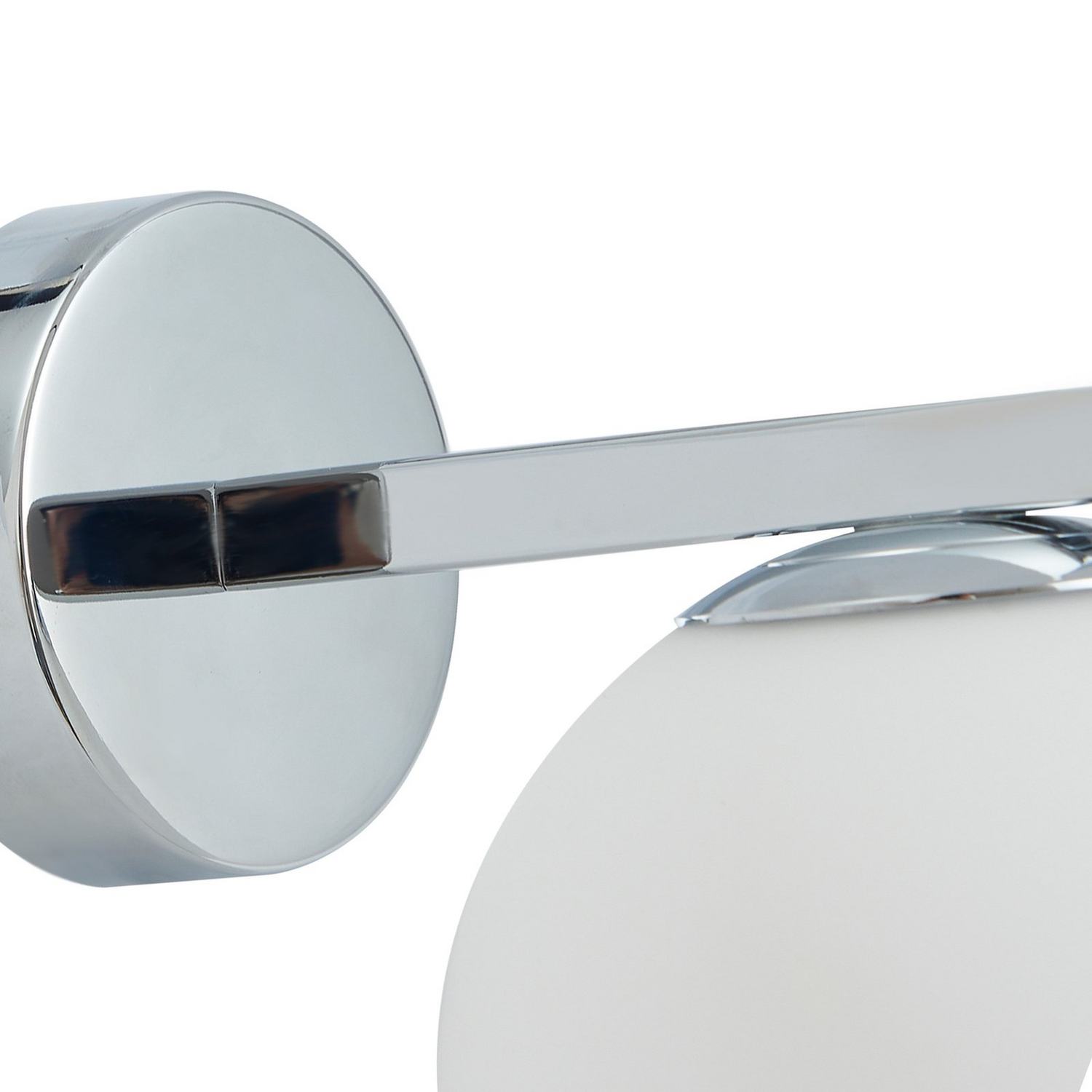 B-Ware Lucande Wandleuchte Bidolo Chromfarben Glas ø 12 Cm Ip44 Wandlampe Lampe Leuchte