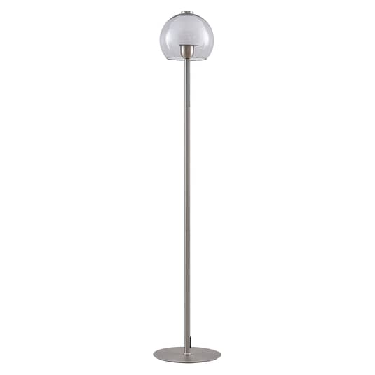 Lampadaire Lucande Kaiya, lampe sur pied, lampe avec abat-jour en verre, produit de seconde main.