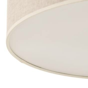 Euluna Deckenleuchte Canvas Deckenlampe Deckenlicht Leuchte Lampe beige Ø 48cm