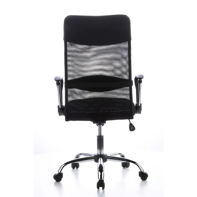 B-Ware Bürostuhl Chefsessel Schreibtischstuhl Aria High Netzstoff Kunstleder Schwarz