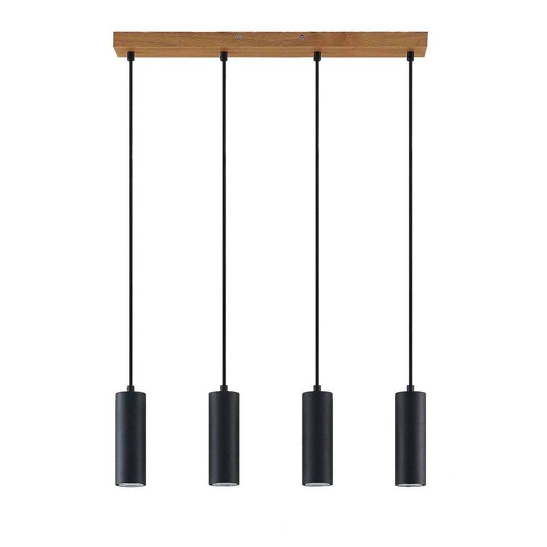 Lindby Maniva Pendelleuchte Deckenlampe Hängeleuchte Lampe Leuchte GU10 Holz