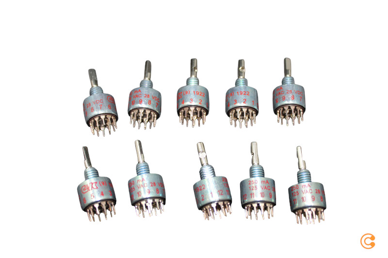 B-Ware C & K Switches Md06 L1 Ncqd Drehschalter 125 V 28 V/Dc 250 M A 10 Stück