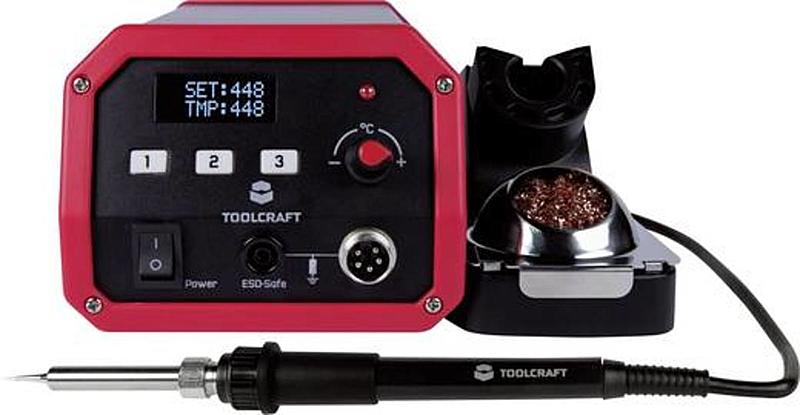 Toolcraft ST-50D Lötstation digital 50W 150 bis 450°C inkl. Lötspitze LC-Display