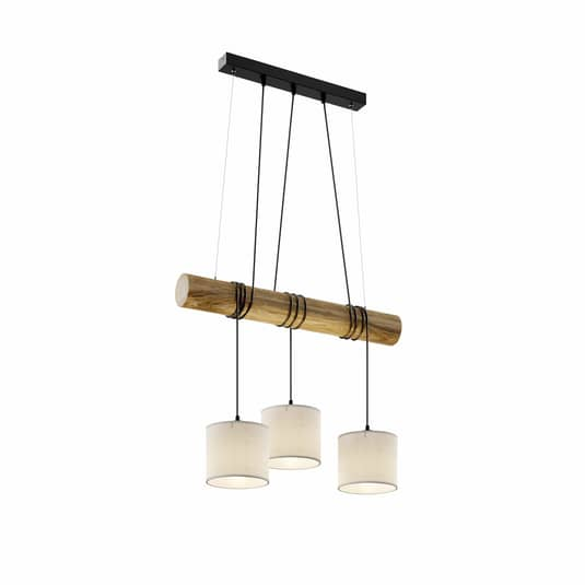 Euluna Hängeleuchte Sacide Holzbalken Deckenlampe Pendelleuchte Deckenlicht E27 B-Ware - 5905840217340