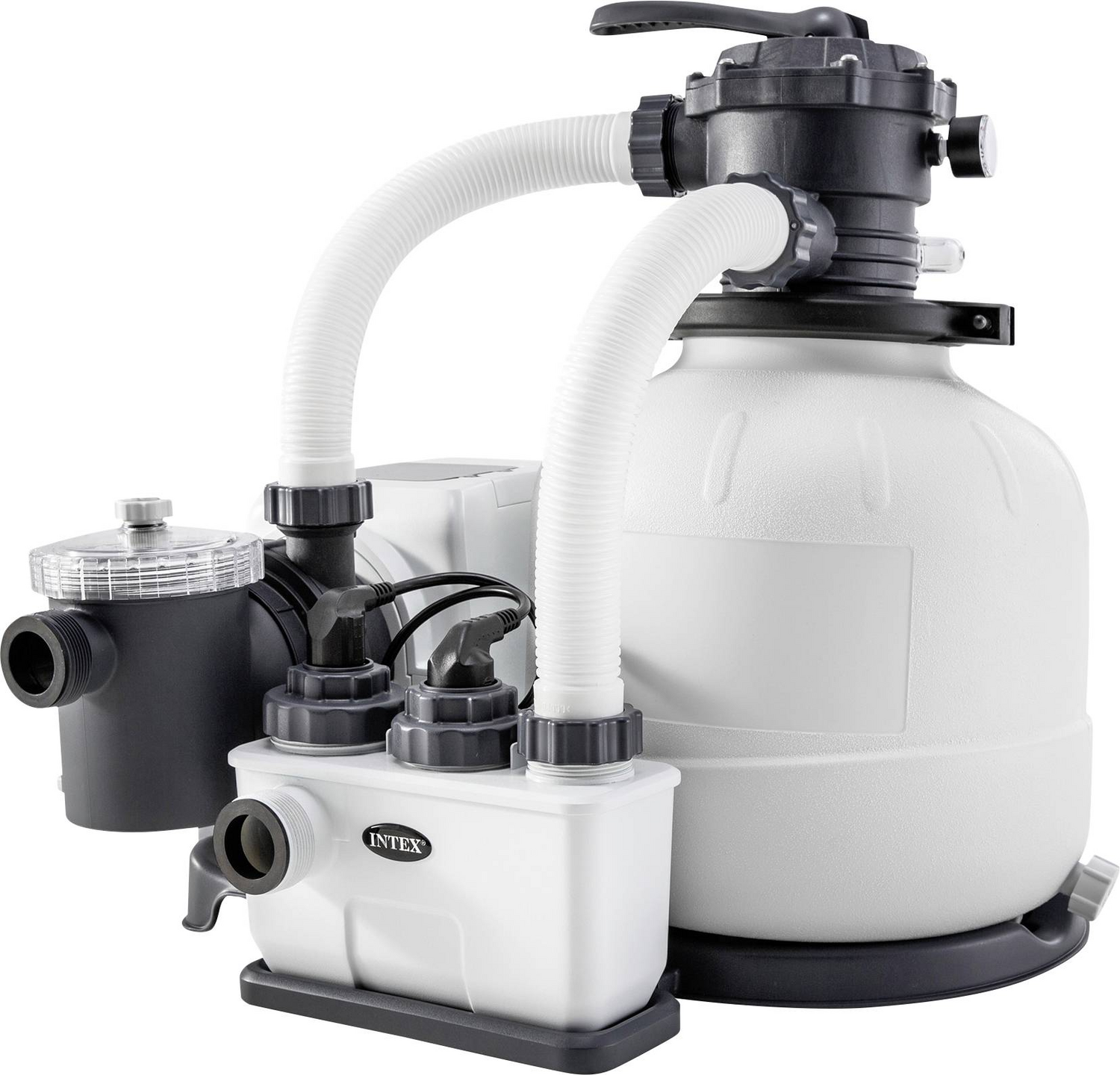 B-Ware Intex Qx2100 Sandfilteranlage 6000 L/H Salzwasser Filteranlage Poolpumpe Pumpe