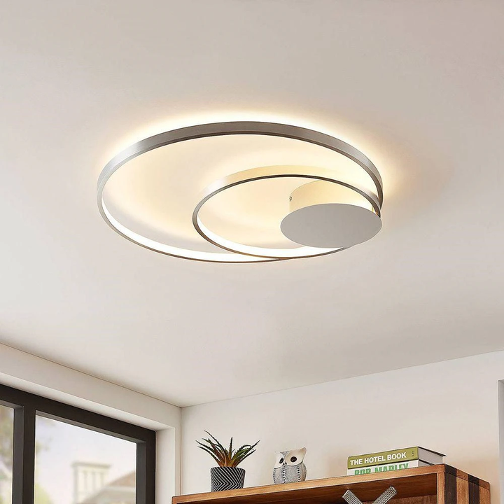 Lindby Nerwin Led Deckenlampe Deckenleuchte Lampe Leuchte Licht 30 W Alu Chrom B-Ware - 4251096574012