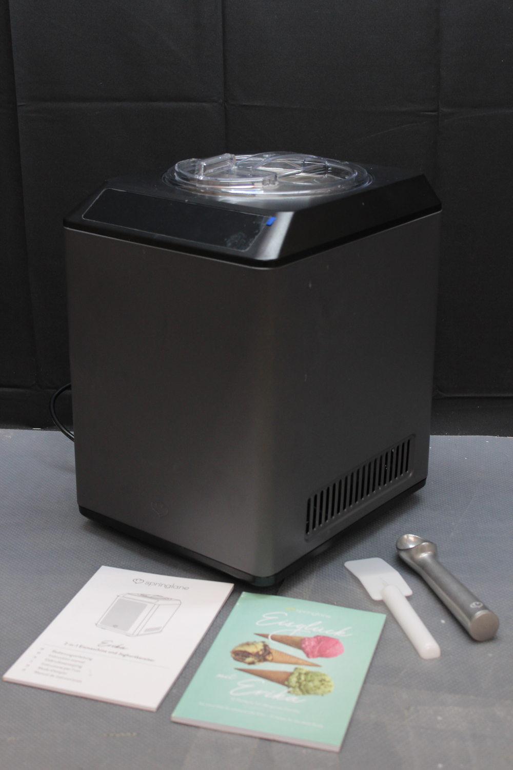 Erika 2 In 1 Eismaschine Und Joghurtbereiter Erika 2,5 L Schwarz Siehe Text C-Ware