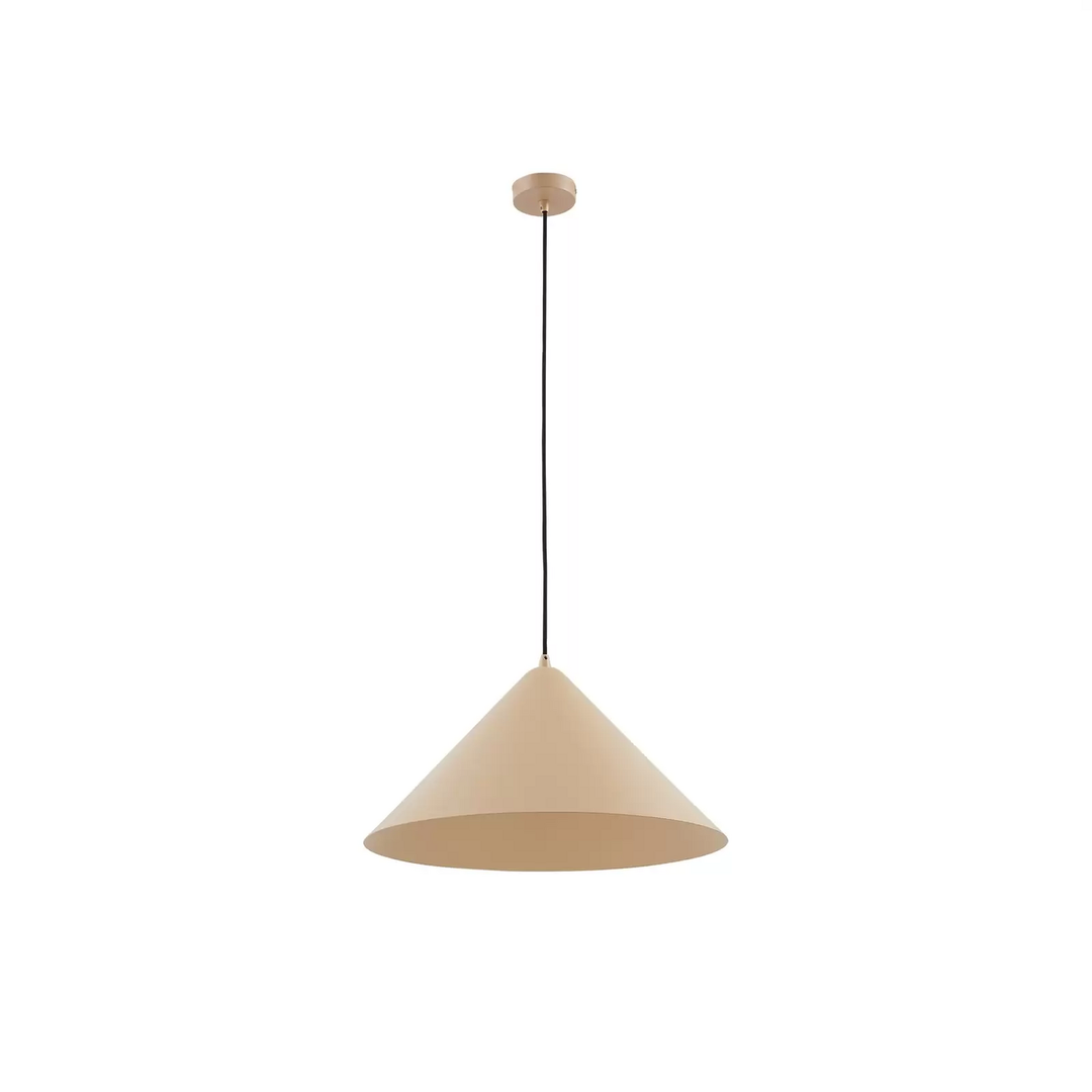 Lindby Hängeleuchte Clarine beige Ø 50 cm Metall Deckenlampe Lampe Leuchte Spot