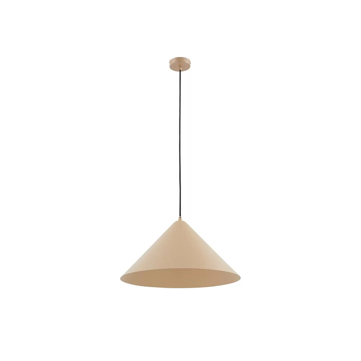 Lindby Hängeleuchte Clarine beige Ø 50 cm Metall Deckenlampe Lampe Leuchte Spot