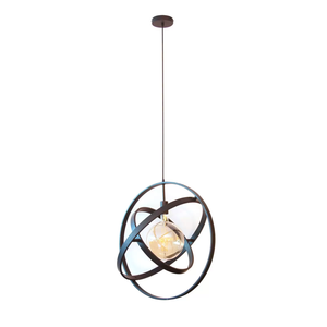 B-Ware Hängeleuchte Orbit Hängelampe Deckenlampe Leuchte Mit Drei Ringen 1 Flg Schwarz