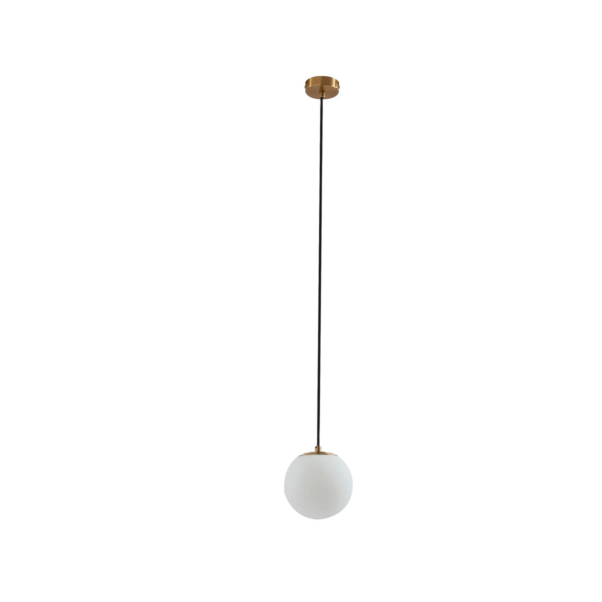 Lucande Hängelampe Bidolo Hängeleuchte Deckenlampe messingfarben Glas 15 cm IP44 - 4251911776379