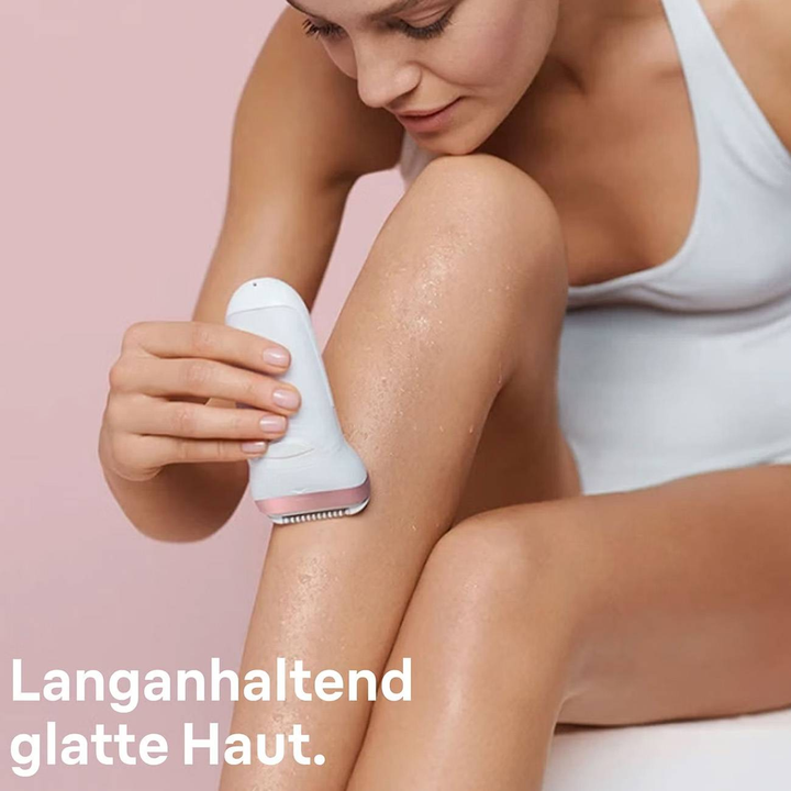 Braun Epilierer Silk-épil Deluxe Beauty-Set Epilierer Weiß Rosa