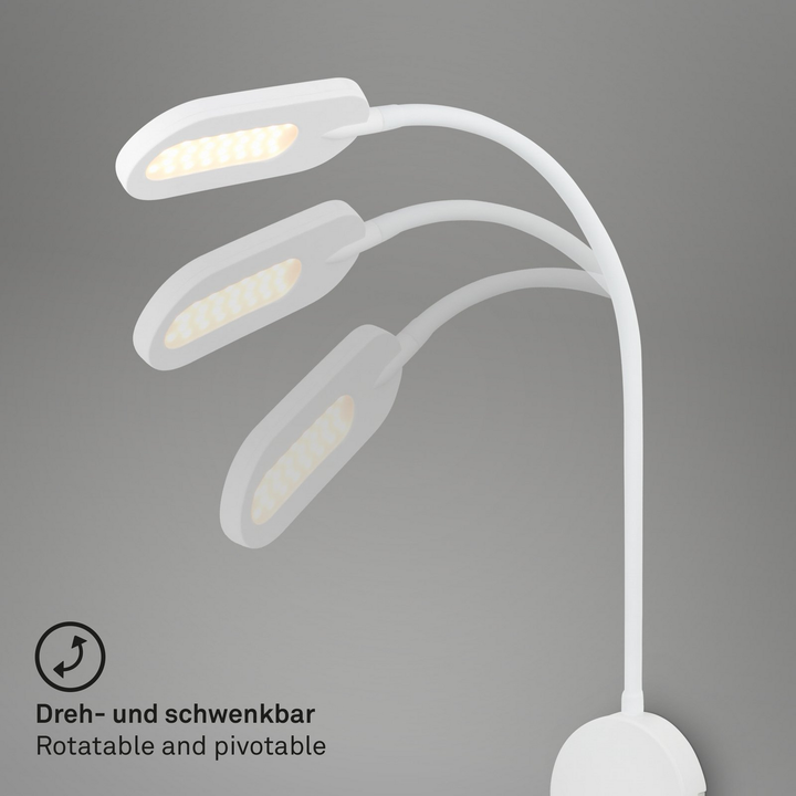 Briloner LED-Wandleuchte 2177016 mit Dimmer weiß Wandlampe Lampe Leuchte Spot