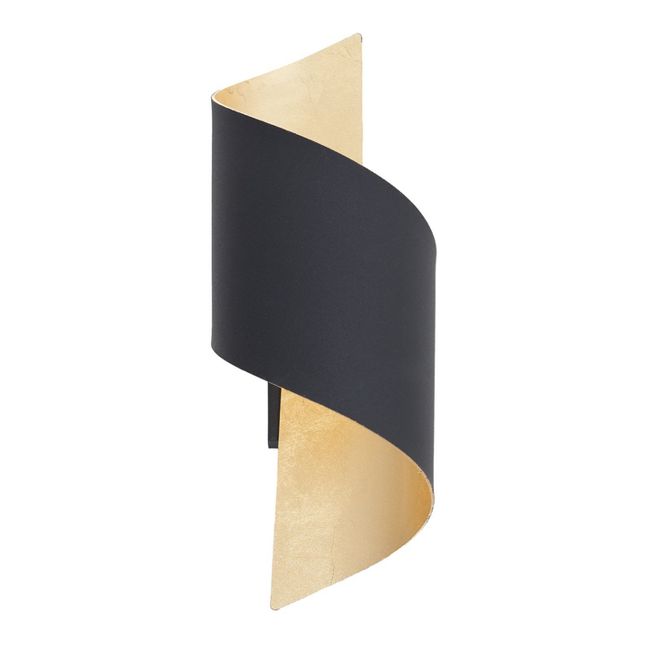 Lindby Metall-LED-Wandleuchte Wandleuchte Lampe Leuchte Desirio schwarz-gold