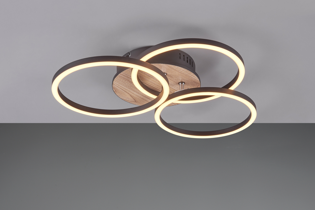 Trio Circle Deckenlampe Deckenleuchte Lampe Leuchte Deckenlicht Licht