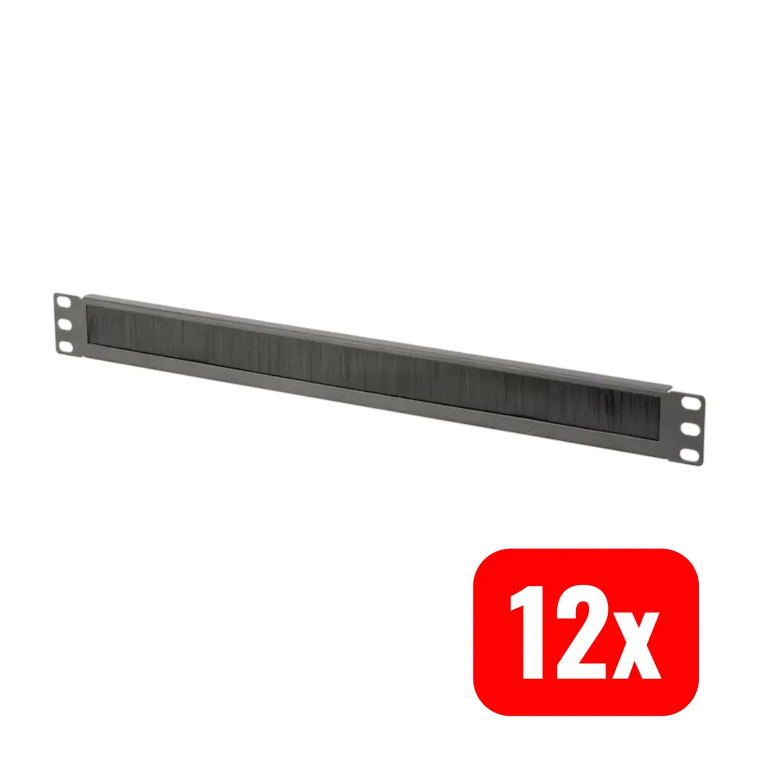 B-Ware Digitus Netzwerkschrank Kabelmanagement Bürstenleiste 19 Zoll 1 He 482mm 12 Stück - 4016032430605