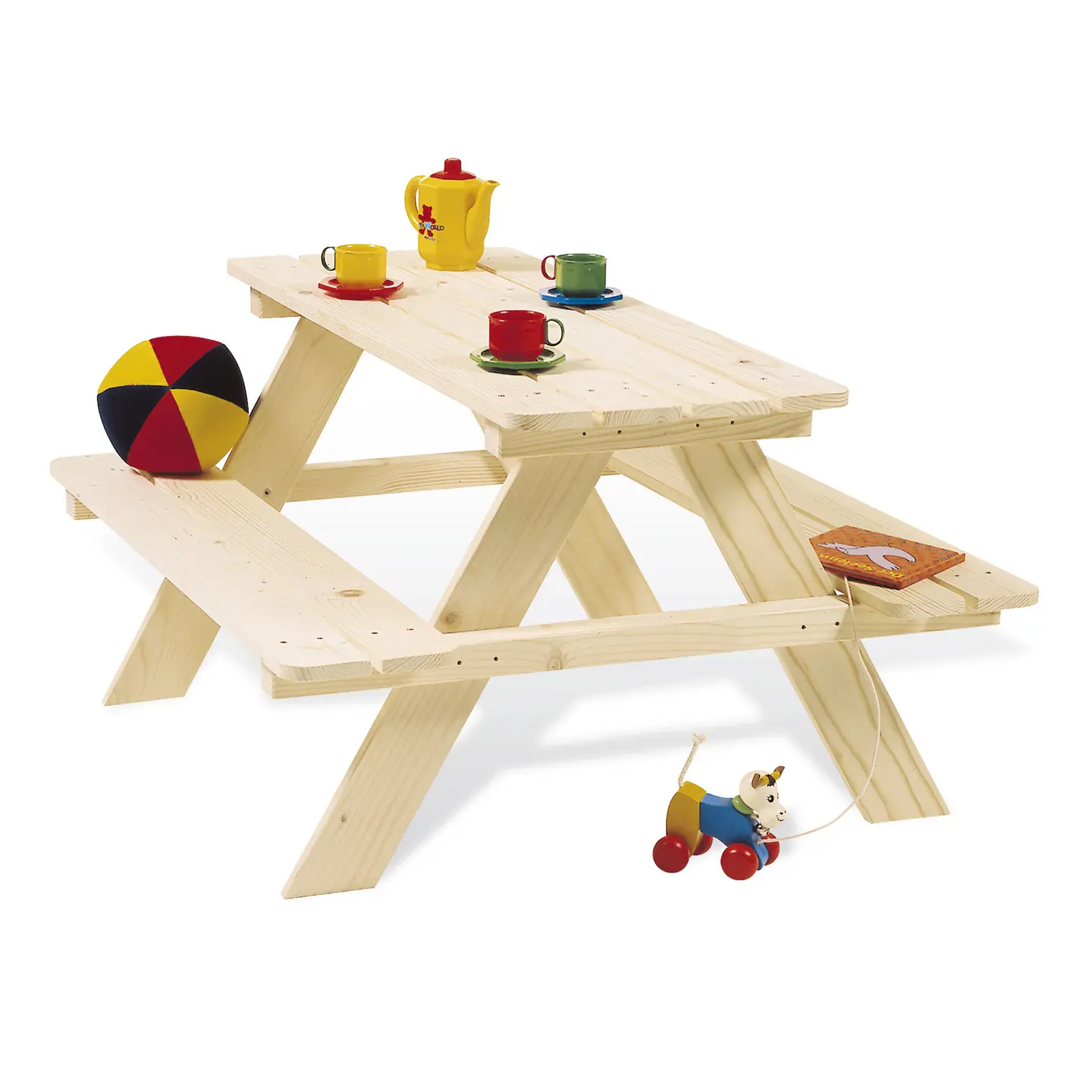 B-Ware Pinolino Sitzgarnitur Sitzgruppe Kindermöbel Nicki Fichte Natur 90x85x50 Cm - 2000502341265