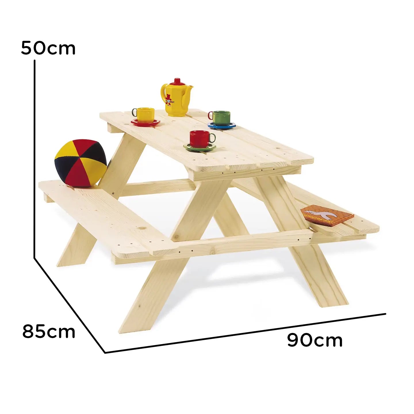 B-Ware Pinolino Sitzgarnitur Sitzgruppe Kindermöbel Nicki Fichte Natur 90x85x50 Cm - 2000502341265