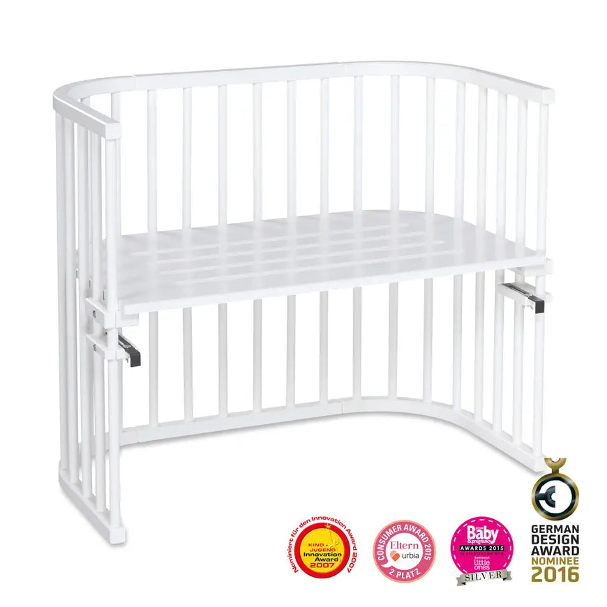 B-Ware Babybay Beistellbett Kinderbett Babybett Maxi Liegefläche Weiß Buchenholz Bett - 2000527705301