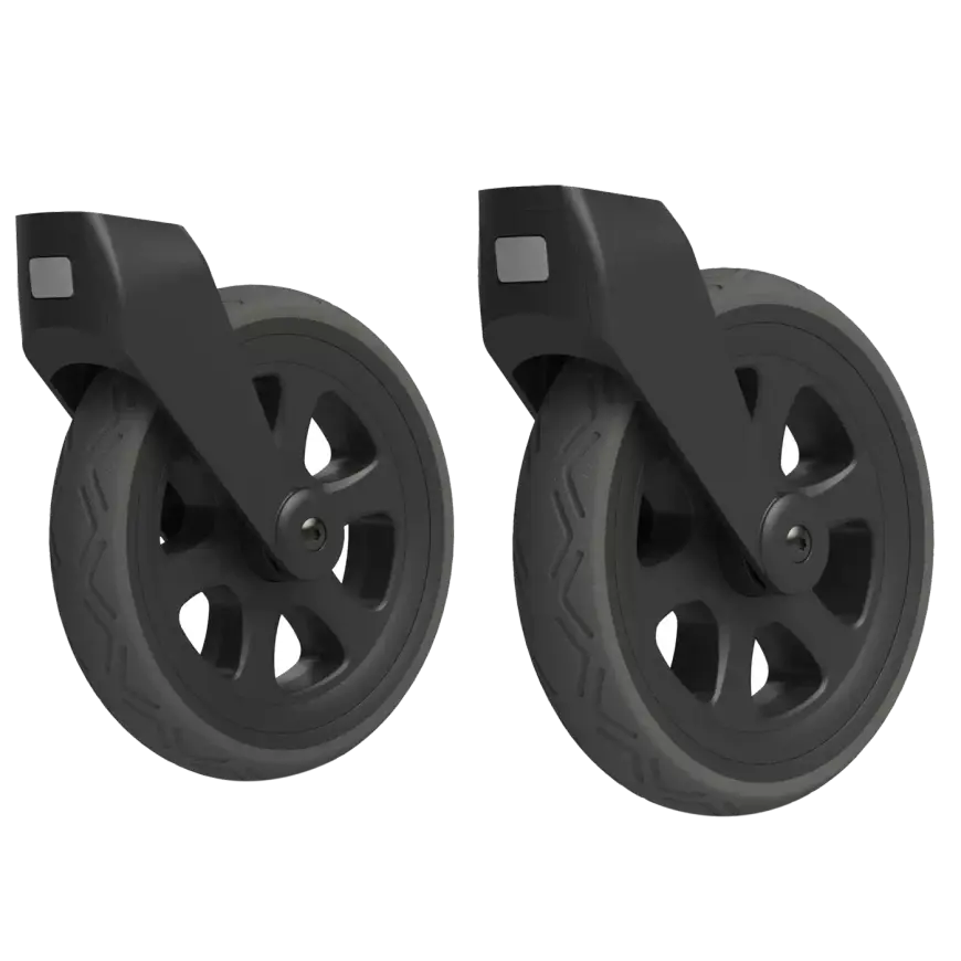 Joolz All Terrain Schwenkräder Buggy Räder Kinderwagen Ersatz Vorderrad Set B-Ware - 2000569829904