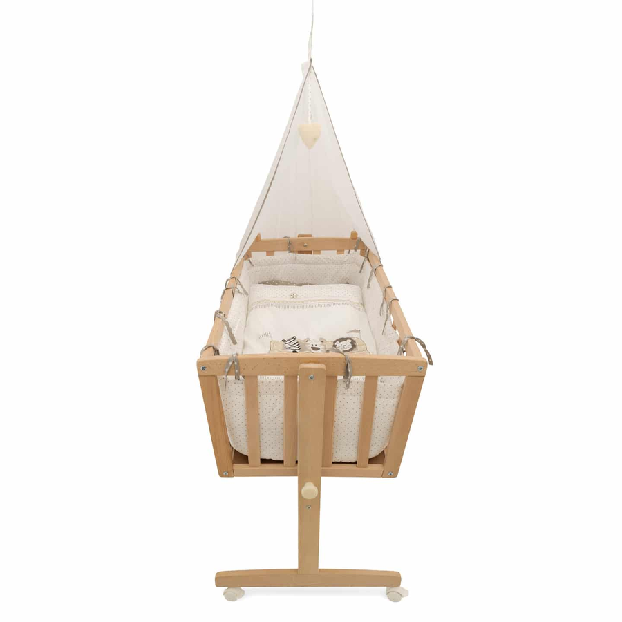 Roba Komplettwiege Safaribus Holzwiege Holz Babywiege Kinderwiege Babybett Bett B-Ware - 2000572260305