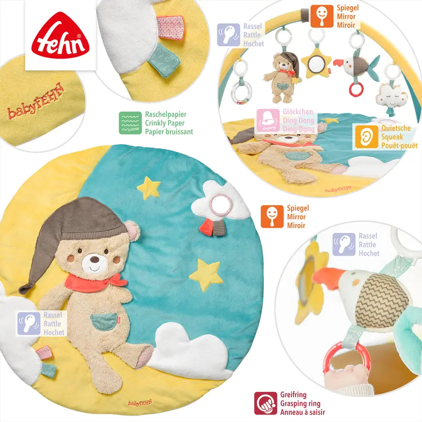 B-Ware Fehn Spieldecke Krabbeldecke 3 D Activity Decke Bruno Baby Spielzeug Spielfiguren - 2000574155401