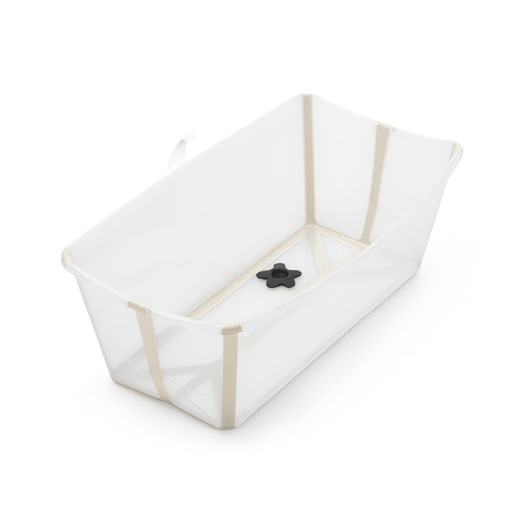 Stokke Flexi Bath Transparent Sandy Beige Babywanne Badewanne Mit Stöpsel B-Ware - 2000575278611