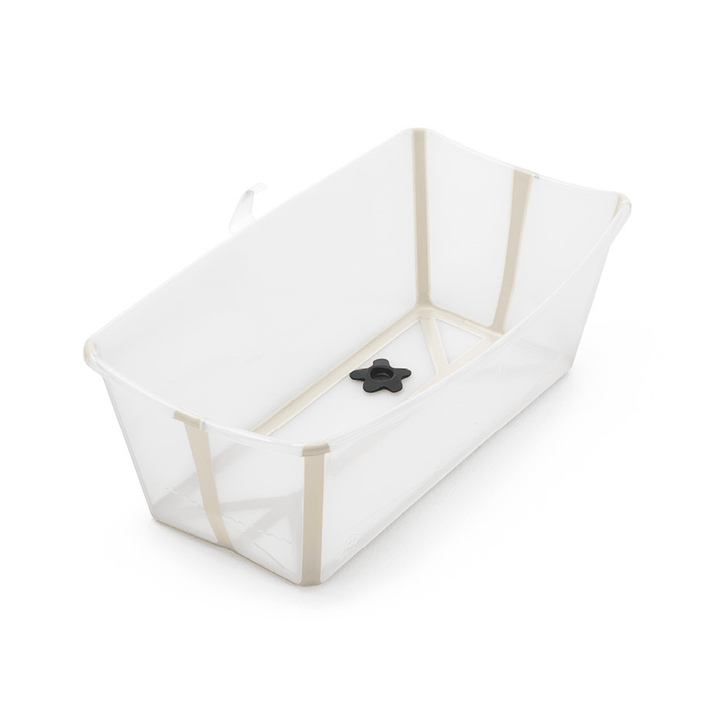 Stokke Flexi Bath Transparent Sandy Beige Babywanne Badewanne Mit Stöpsel B-Ware - 2000575278611